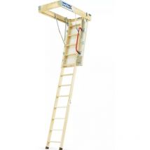 Keylite Wooden Loft Ladder 550 x 1200 - Height 2800 Segments 3 kyl 02 1 person Install
