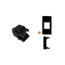 Presa Tv Diretta Iec Maschio Compatibile Legrand Vela Nero - Keystone