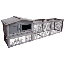 K&f jaula para conejos sunshine negro jumbo cottage 230 x 53 x 70CM