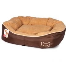 K&f perro cuna chipz redonda, beige 52 x 46 x 18CM