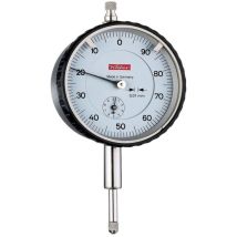 Käfer Präzisions-Messuhr M2T linkslaufend – Messbereich 10 mm – Ablesung 0,01 mm – analog – Lieferung im Kunststoffkasten
