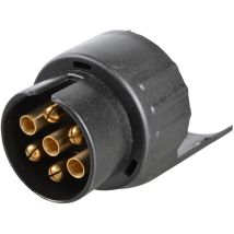KFZ-Anhängeradapter 7 auf 13 – 12 V – schwarz – PA6 – 80 x 50 x 45 mm