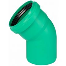 Kg 2000 Bogen dn 200 45 Grad Rohrbogen Rohrwinkel Abwasserrohr Abflussrohr grün