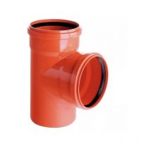 Kg Abzweig 200x200 / 90 Grad Kunststoff Abwasserrohr Abflussrohr Kanalrohr