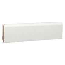 Kgm Sockelleiste Oben Rund Weiß Kiefer Massivholz 18x95mm 2,4m