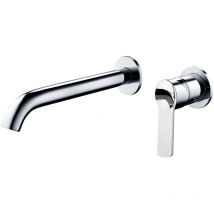 Grifo Empotrado de Lavabo monomando sio acabado cromo brillo fabricado en latón - Kibath