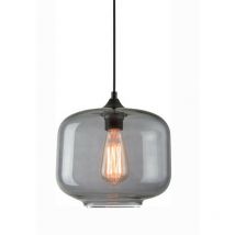 Kicevo Dome Sospensione Soffitto 1 Luce Vetro Fumé Grigio