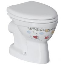 Creavit - kid Pan wc pour enfants, P-trap, décor