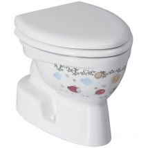 Creavit - kid Pan wc pour enfants, S-trap, décor