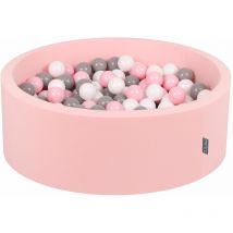 90X30cm/300 Palline ∅ 7CM Piscina Di Palline Colorate Per Bambini Tondo Fabbricato In eu, Rosa:Bianco/Grigio/Rosa Ch - rosa:bianco/grigio/rosa ch