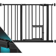 KIDIZ Barrière de sécurité Barrière d'escalier Barrière pour enfants avec portillon pour chiens et chats animal domestique sans percer extensible