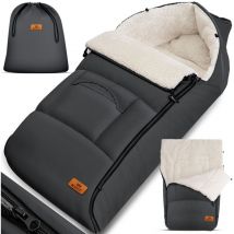 Chancelière pour bébé Chancelière d'hiver Chancelière pour coque de bébé avec fermeture à glissière Sac douillet Couverture pour bébé Poussette