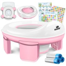 Kidiz - Orinal para niños Asiento de inodoro Orinal educativo cómodo de material pp con bolsa de basura Ideal para viajar y sistema de recompensas