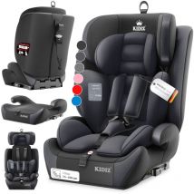 Siège auto Premium Groupe 1+2+3, 9-36 kg Ceinture de sécurité à 5 points Siège auto Appui-tête réglable Croissant Beige - Kidiz