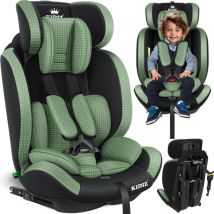Siège auto Triangle Premium Siège enfant Siège auto coque 9 kg - 36 kg 1-12 ans Groupe 1/2/3 universel homologué selon ece R129/03 avec Isofix Vert