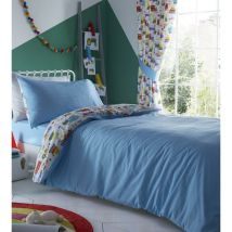 Portfolio Home - Kids' Club Bedding Kidz Club Bright Trucks Childrens Diggers Single Duvet Cover Reversible Bedding Set, Multicolor