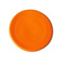 Kids Frisbee Toys Outdoor Play Lawn Playground Flyer, Pet Toys Round Training, Soft Silicone (Bleu + Orange) Lot de 2