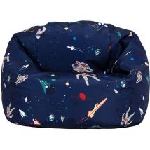 Kids Printed Kids Bean Bag - Navy Blue