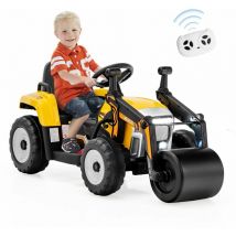Casart - Kids Ride on Road Roller 12V Electric Battery Powered Toy 2.4G Remote Control