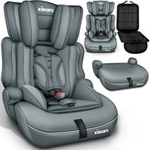 Autokindersitz Kinderautositz Autositz Kindersitz 9-36kg Gruppe 1+2+3 Grau - Kiduku