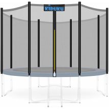 Sicherheitsnetz Fangnetz Schutznetz Netz Für Trampolin Ersatznetz 427 Cm - 8 Stangen - Kiduku