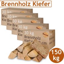 Kiefer Brennholz Kaminholz 5-500 kg Holz Für Ofen und Kamin Kaminofen Feuerschale Grill Feuerholz 30 cm Holzscheite Wood Kammergetrocknet Flameup