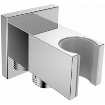 Accessori - Presa d'acqua a parete con supporto doccetta, cromo 20901010 - Kielle