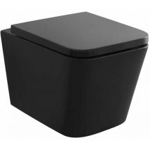 Arkas i - wc suspendu avec abattant softclose, Rimless, noir mat 30111040 - Kielle
