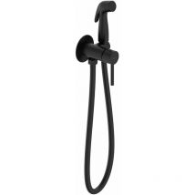 Oudee - Set miscelatore monocomando ad incasso con doccetta bidet, nero opaco 10402204 - Kielle