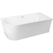 Kielle - Idolio - Baignoire d'angle îlot 170x80 cm, droite, blanc 1122453R0