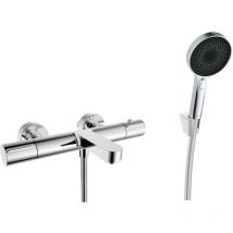Oudee - Thermostat-Badewannenarmatur mit Zubehör, Chrom 10302SNT10 - Kielle