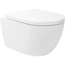 Oudee - wc sospeso con copriwater SoftClose, Vortex Rimless, bianco 30102003 - Kielle