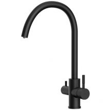 Wimeo - Miscelatore da lavello, con funzione di filtraggio, nero opaco 10525F04 - Kielle