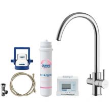 Kielle - Wimeo - Mitigeur d'évier avec filtration, inox brossé 10525SFI35