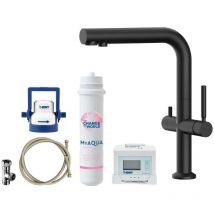 Kielle - Wimeo - Mitigeur d'évier avec filtration, noir mat 10525SFI94