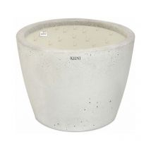 Betonkerze Sojawachs Modernes Design xxl Weiß - Kiini