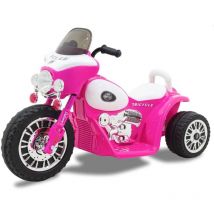 Chopper Moto della Polizia per Bambini 6V - Rosa