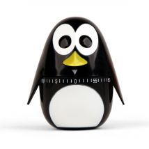 Minuteur de cuisine Pingouin 60 minutes Kikkerland Noir