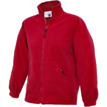 Kinder Classic Arbeits-fleecejacke Rot 9/10 Jr. 300 G/m²