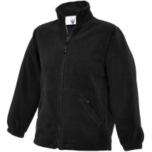 Kinder Classic Arbeits-fleecejacke Schwarz 3/4 Jr. 300 G/m²