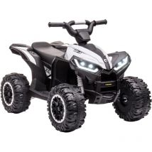 Kinder Elektro-Quad 12 v – Elektrofahrzeug für Kinder mit 2 Motoren, 2 Geschwindigkeiten (3–6 km/h), LED-Scheinwerfern, Hupe, MP3 & usb, für 3–5