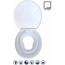 Kinder Familien wc Sitz New Family, aus Duroplast, Absenkautomatik, zur Reinigung von der Keramik abnehmbar, Familien Klodeckel, Klobrille, Baby Sitz