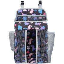 Kinderbett-Hängetasche, schwarze Windel-Aufbewahrungstasche aus Polyester, 43 x 25 cm