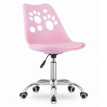 Viking Choice Kinderbürostuhl PRINT – höhenverstellbar – rosa – Sitzmaterial: Polypropylen – 50 cm – 40 cm