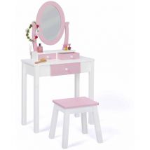 Kinderfrisiertisch bettany mit Spiegel und Hocker