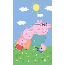 Peppa Pig - Kindergartenhandtuch für Kinder 30x50 Familie