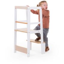 Torre di Osservatione Montessori Bianco Naturale