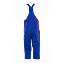 Kinder Latzhose Nr. 0164 100%BW 290 g - qm Kornblau - Rot Gr 158 - 164 - Planam