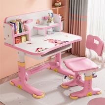 Sinbinta - Kinder-Schreibtisch- und Stuhl-Set, höhenverstellbarer Kinder-Lerntisch, Golden Distance Design-Schreibtisch-Lerntisch mit neigbarem