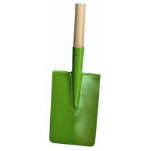 Kinderspaten farblich sortiert 12cm breit, Holzstiel 75cm